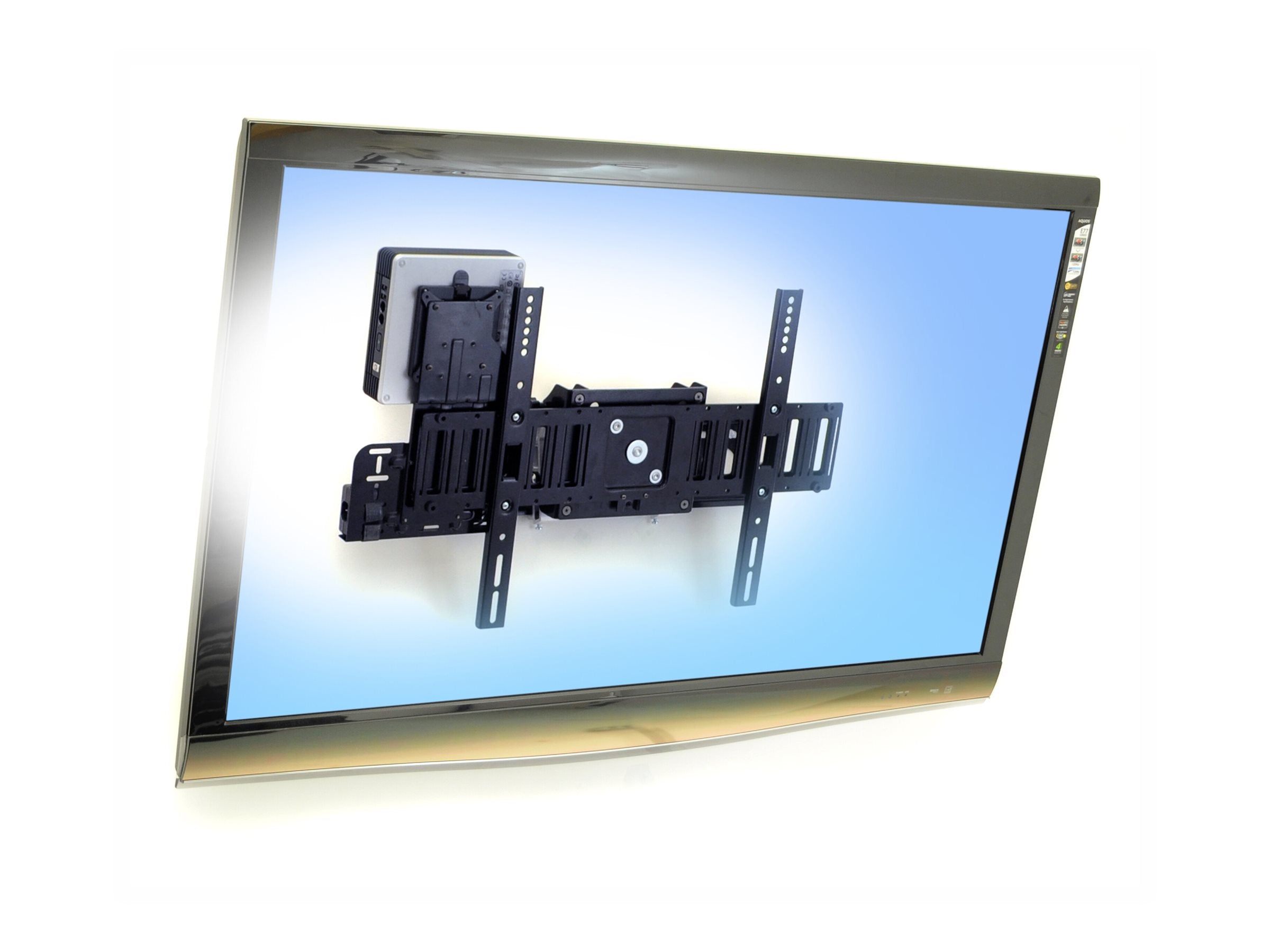 Vorderansicht des ERGOTRON SIM90 Signage Integration Mount