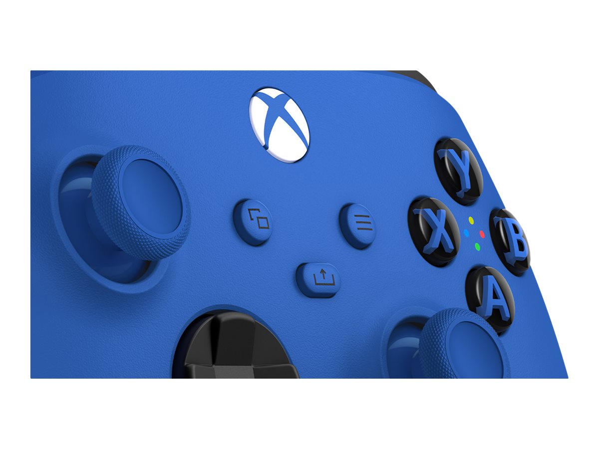 MICROSOFT XBOX Wireless Controller Shock Blue Retail - Detailansicht