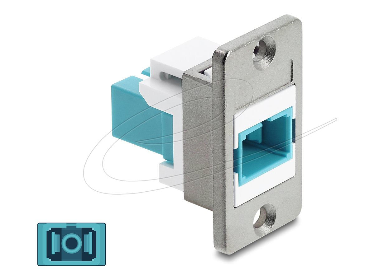 DELOCK Panel Mount SC Simplex Buchse Vorderansicht