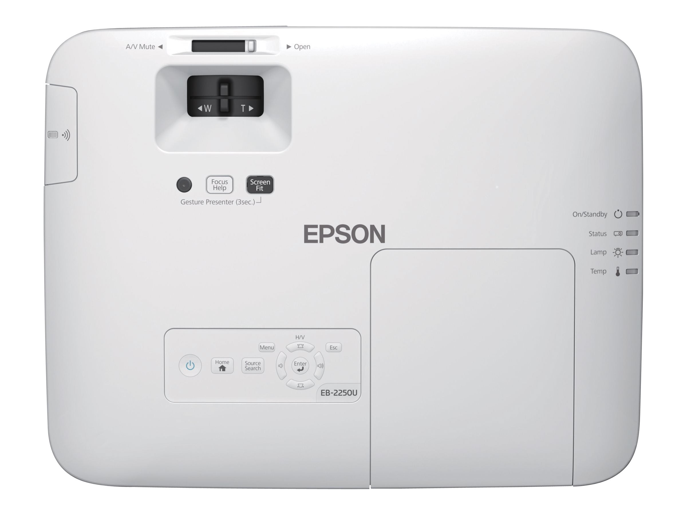 EPSON EB-2250U 3LCD WUXGA Installationsprojektor Seitenansicht
