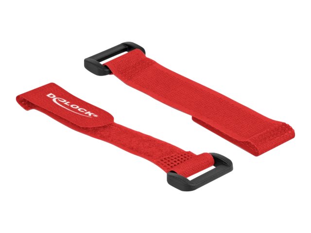 DELOCK Klett-Kabelbinder rot Detailansicht