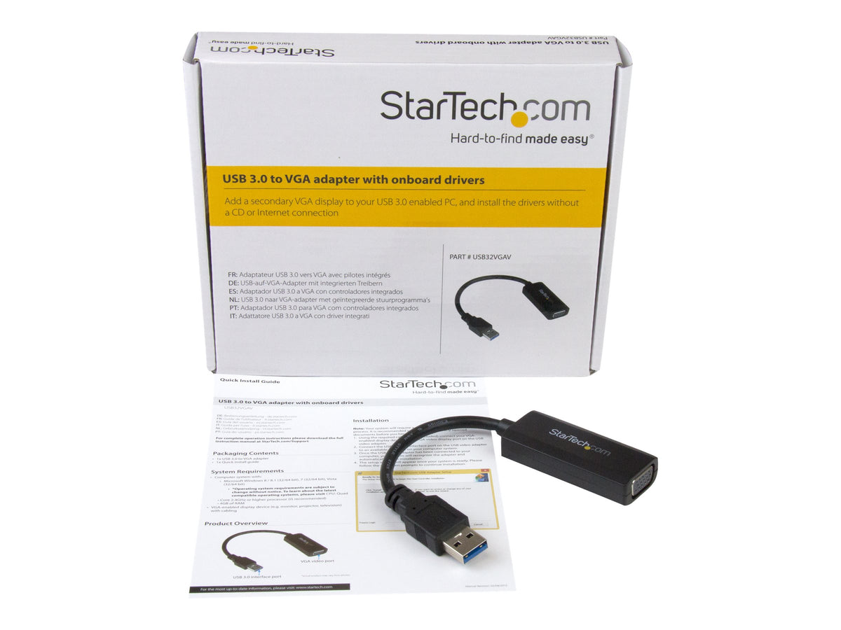 STARTECH.COM USB 3.0 auf VGA Adapter Verpackung