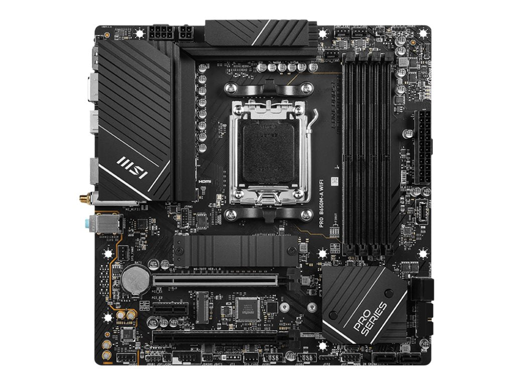 MSI PRO B650M-A WIFI AM5 DDR5 Motherboard Vorderansicht