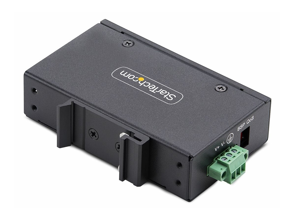 STARTECH.COM 5-Port Mini Netzwerk Switch fur Hutschiene/Wandmontage Unmanaged Industrie Gigabit LAN Switch 1Gb IP30 9-60 VDC TAA