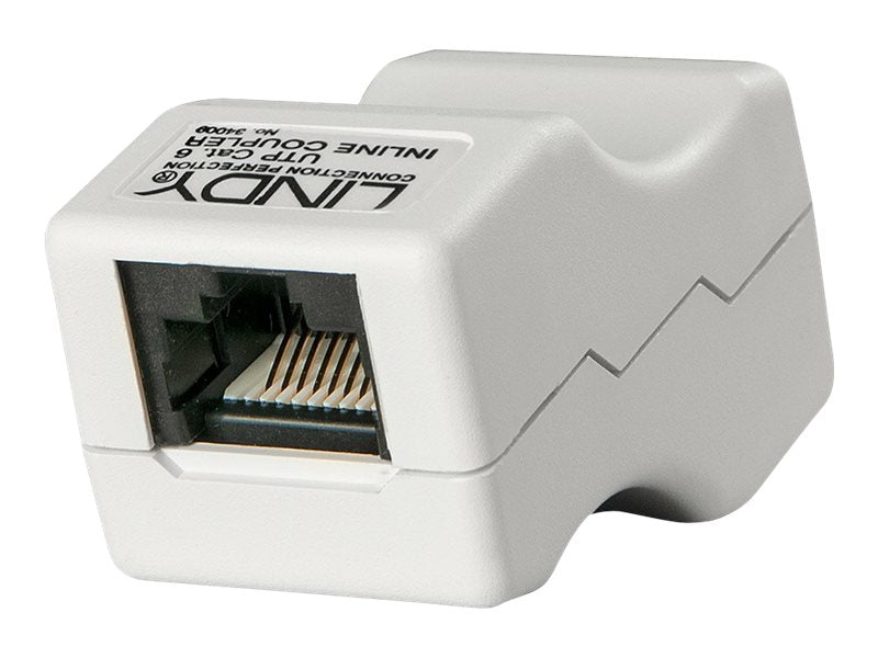 LINDY RJ45 UTP Doppelkupplung Cat.6 Vorderansicht