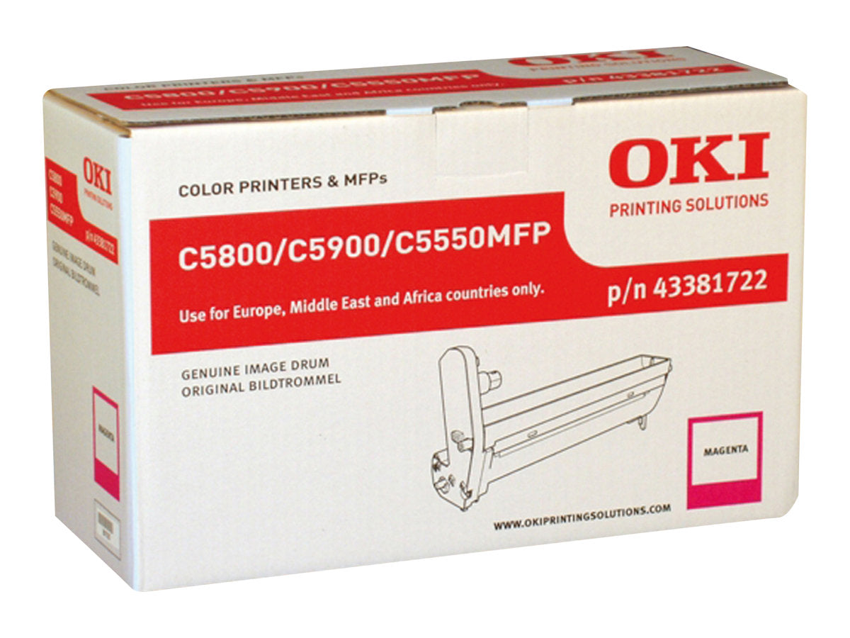 OKI C5800, C5900, C5550MFP Trommel magenta Vorderansicht