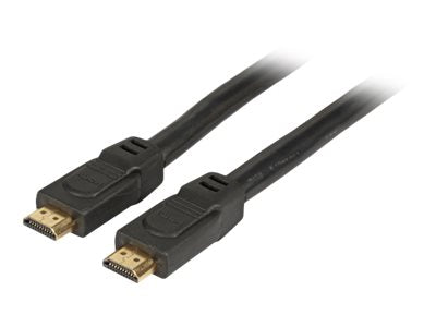 EFB HighSpeed HDMI Kabel mit Ethernet 4K60Hz A-A St-St 10m schwarz - Vorderansicht