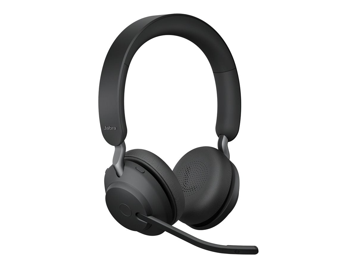 JABRA Evolve2 65 UC Stereo Headset on-ear Bluetooth wireless USB-A noise isolating black