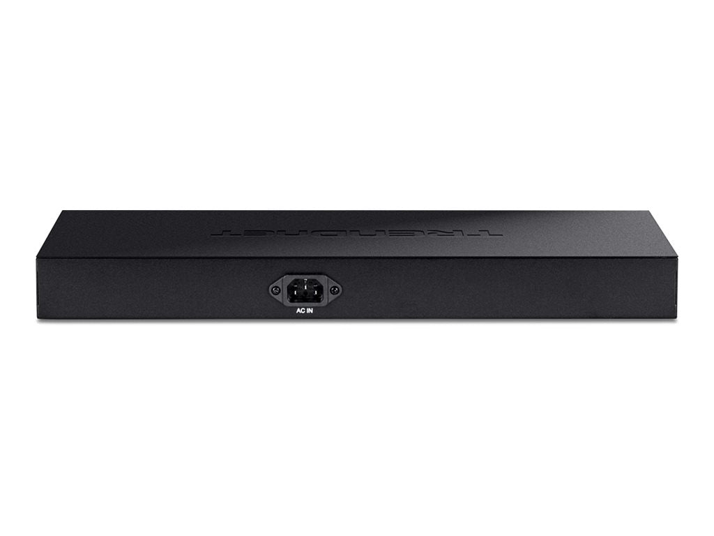 TRENDNET TPE-TG160G 16-Port PoE+ Switch Rückansicht
