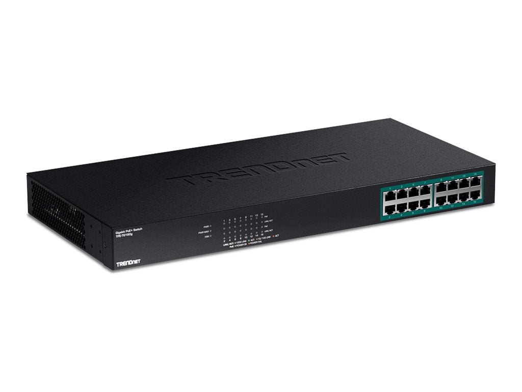 TRENDNET TPE-TG160G 16-Port PoE+ Switch Detailansicht