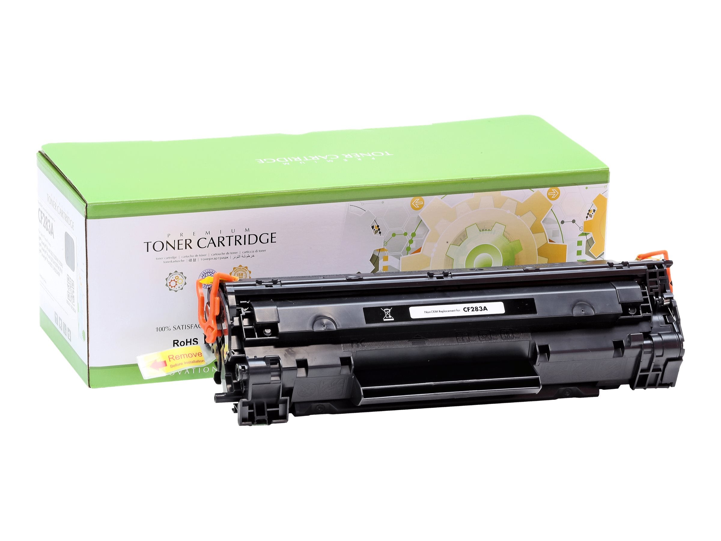 STATIC Tonerpatrone HP CF283A schwarz - Vorderansicht