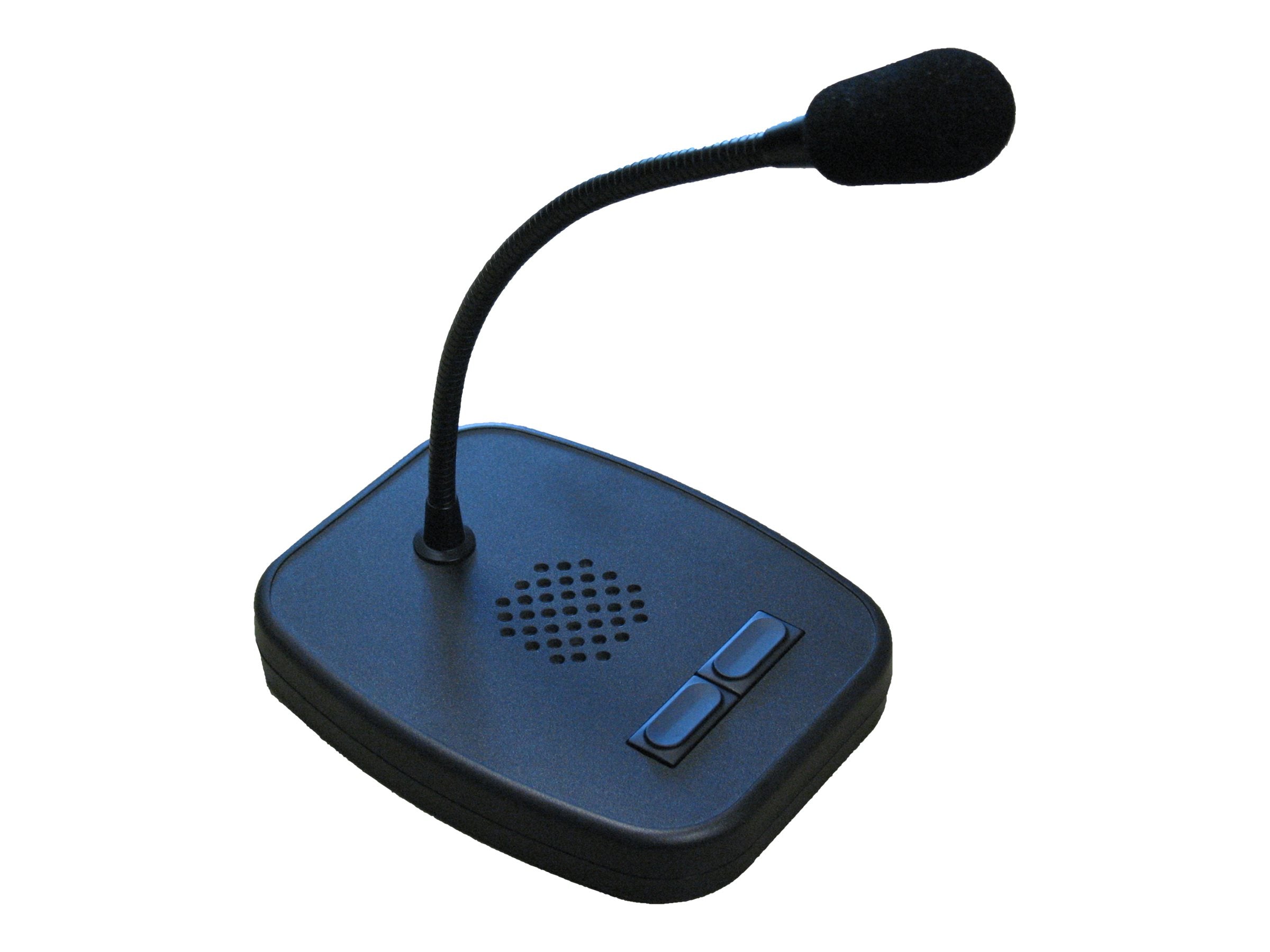 FUNKTRONIC Tischmikrofon TKE-2 Parallelschaltbar Ausführung mit zwei Tasten