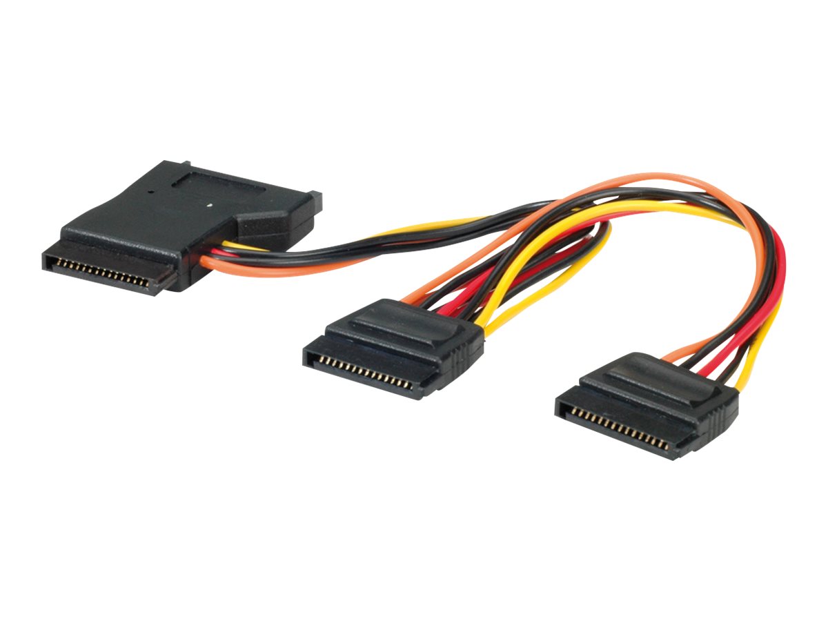 ROLINE Y-Adapterkabel S-ATA / 3x SATA 0,3m Verpackung