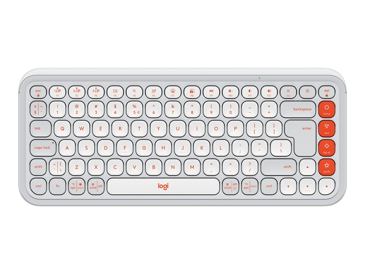 LOGITECH POP ICON KEYS - OFF WHITE (US) Tastatur - Vorderansicht