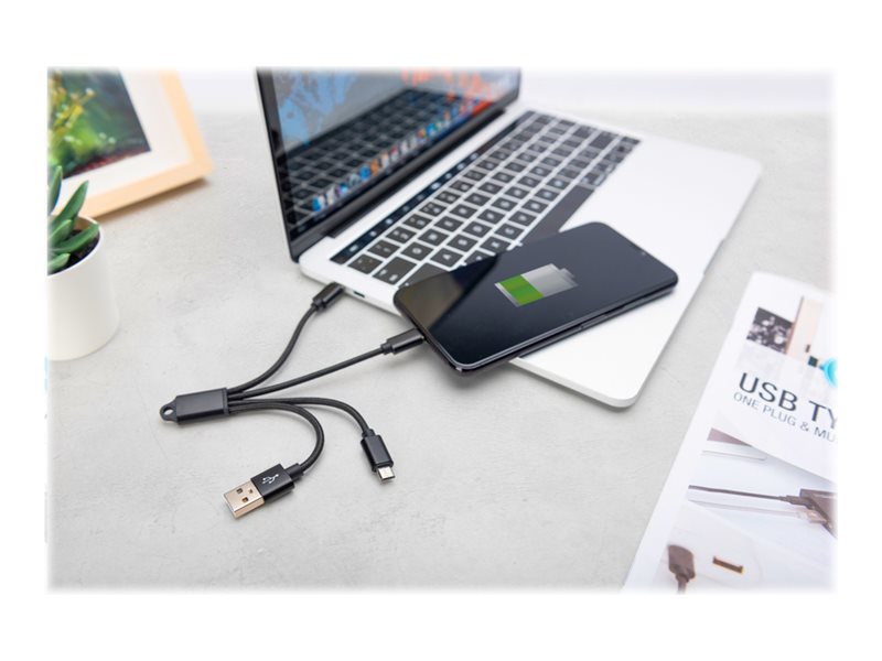 DIGITUS DB-300160-002-S USB Ladekabel Vorderansicht