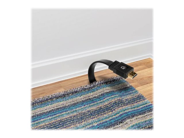 MANHATTAN Flaches High Speed HDMI-Kabel 10m - Detailansicht der Stecker