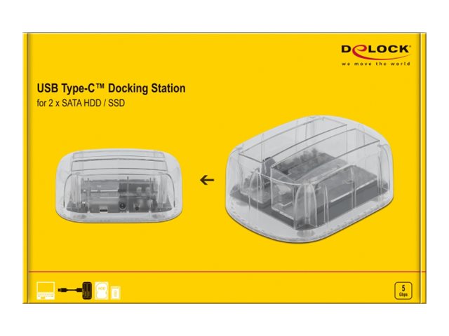 DELOCK USB Type-C Dockingstation Vorderansicht