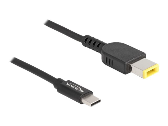 DELOCK Notebook Ladekabel USB Type-C Stecker zu Lenovo 11,0 x 4,5mm Stecker - Vorderansicht