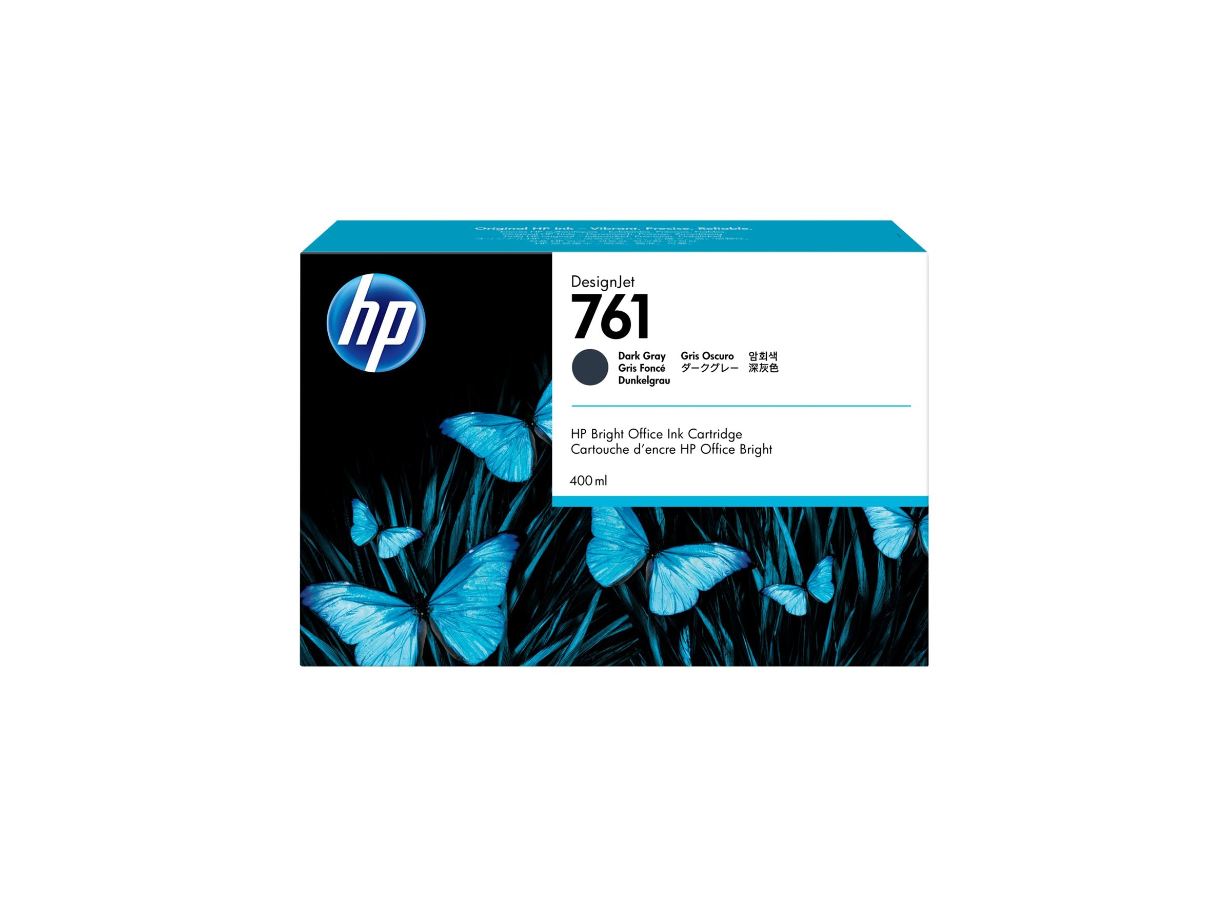 HP 761 Original Tinte dunkel grau in Anwendung