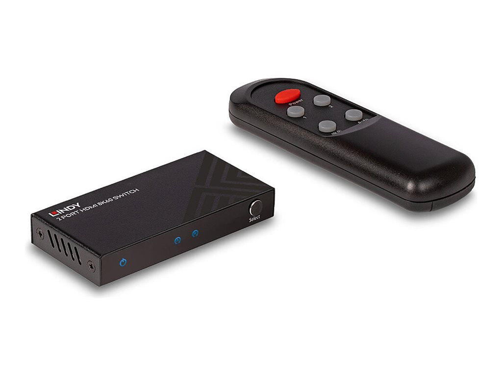LINDY 2 Port HDMI 8K60 Switch Vorderansicht