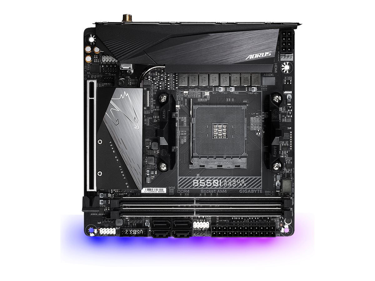 GIGABYTE B550I AORUS PRO AX Motherboard Vorderansicht