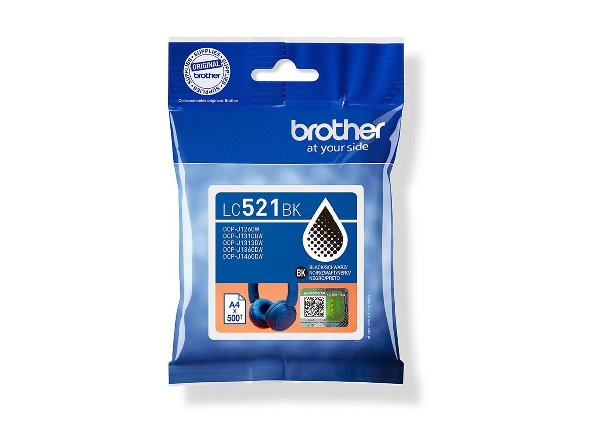 BROTHER LC521BK Tintenpatrone Verpackung