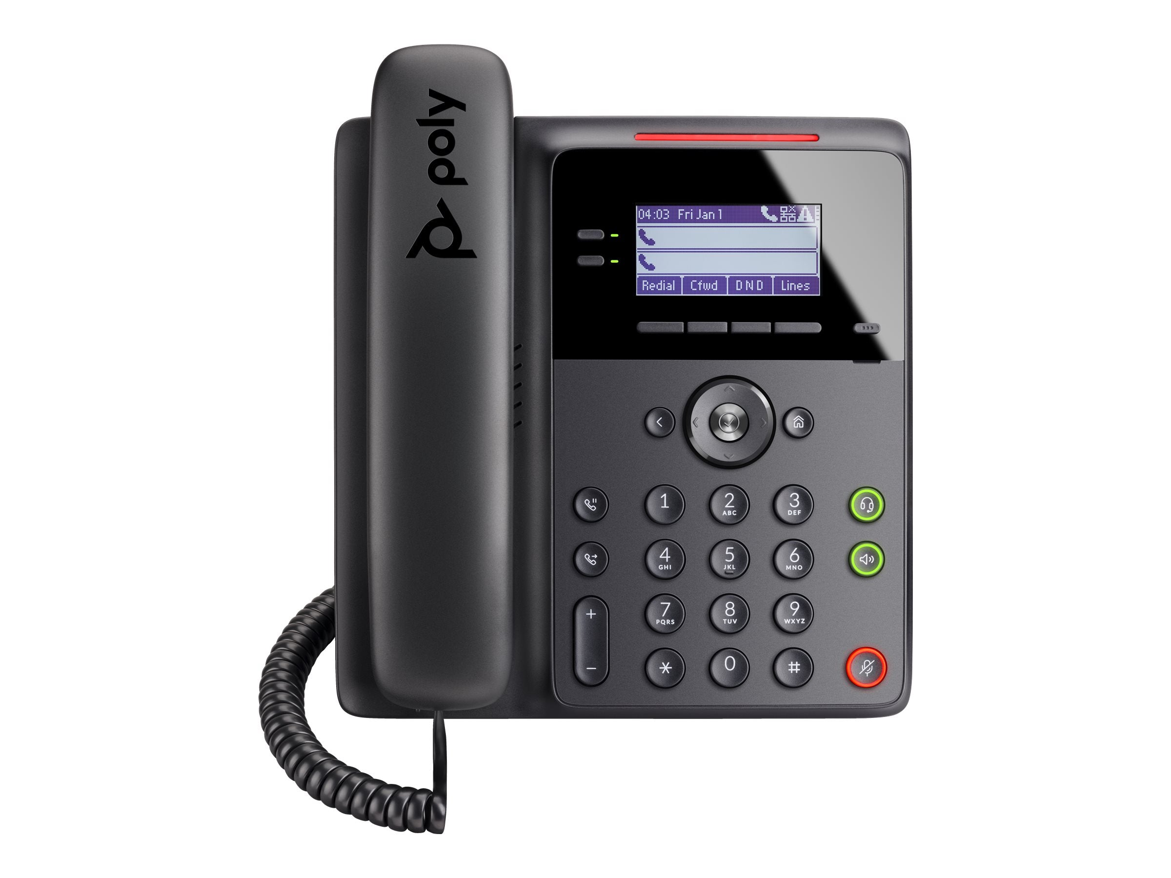 HP Poly Edge B10 VoIP-Telefon Detailansicht der Tasten