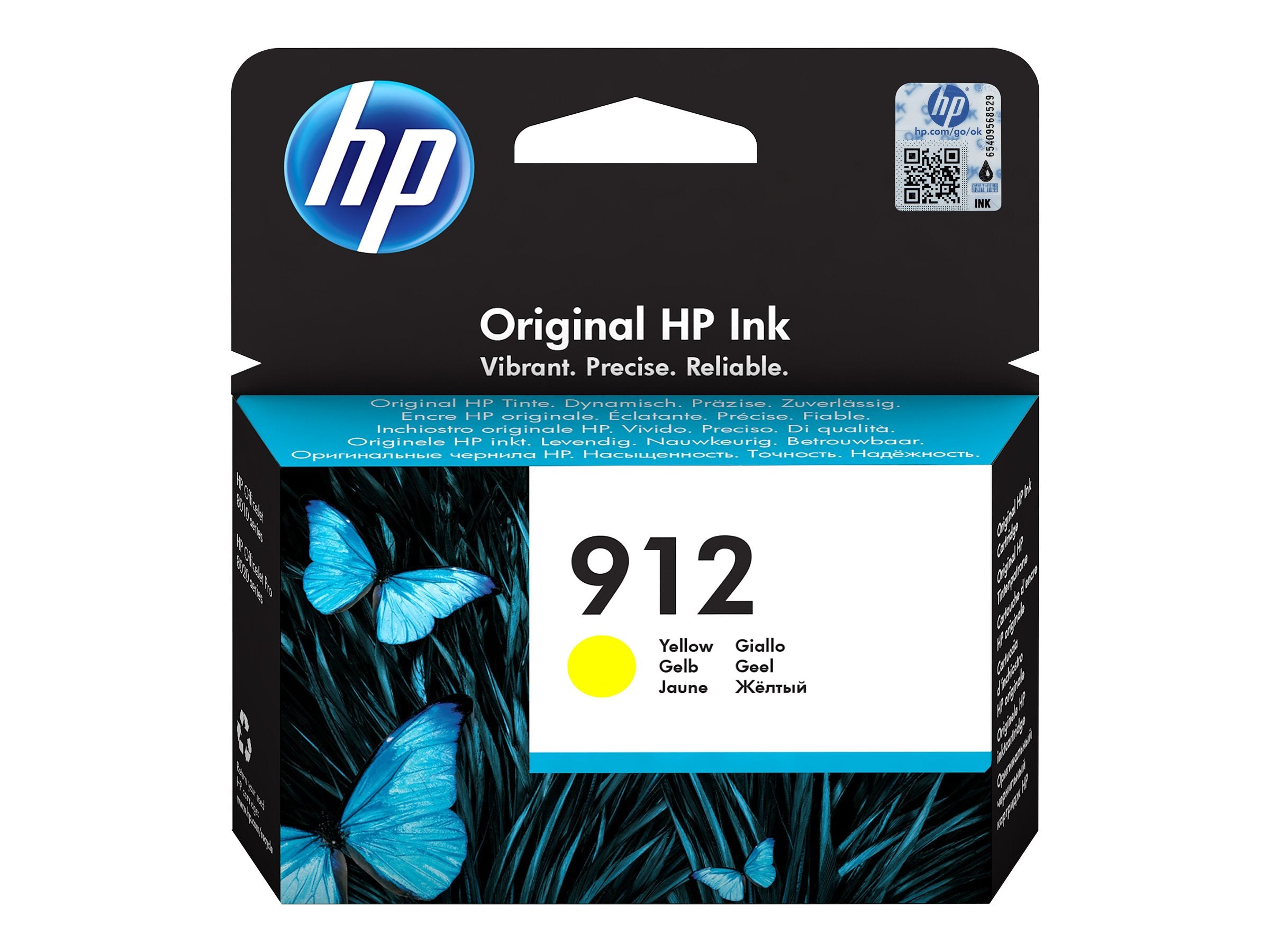 HP 912 Gelbe Tintenpatrone Detailansicht