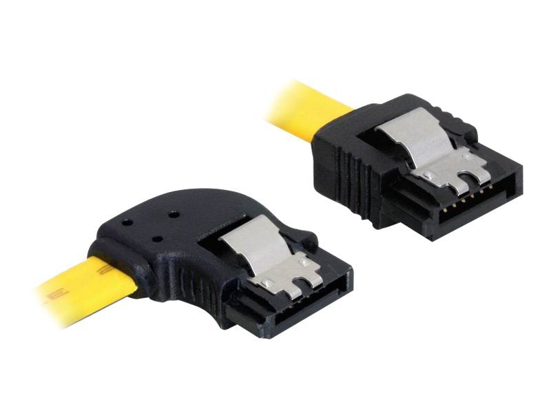 DELOCK Kabel SATA 30cm gelb li/ge Metall - Vorderansicht