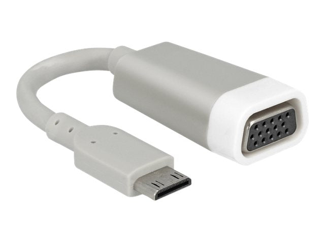 DELOCK Adapterkabel mini HDMI-C St > VGA Buchse screwless - Vorderansicht
