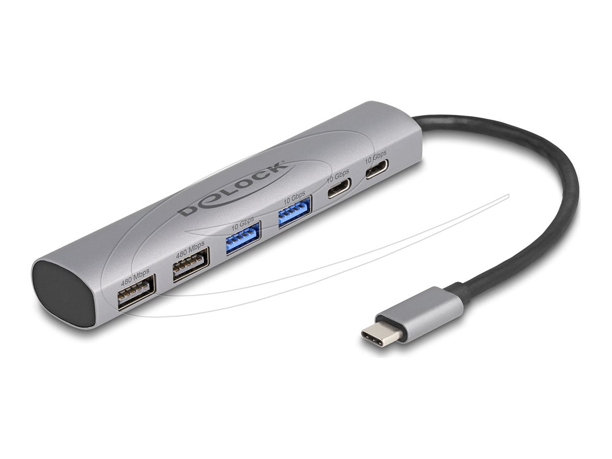 DELOCK 6 Port USB Hub Vorderansicht