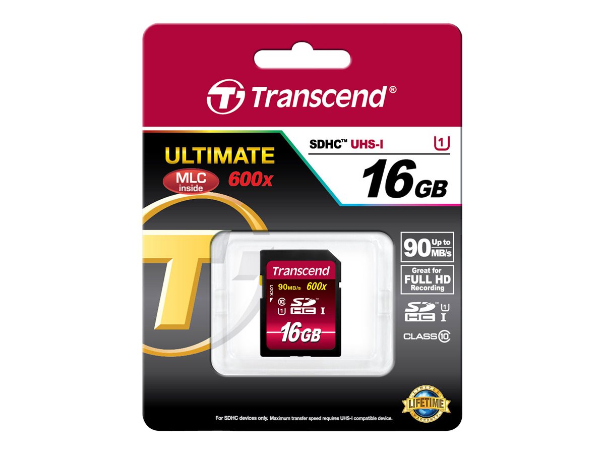 TRANSCEND Ultimate 16GB SDHC UHS-I Card Verpackung