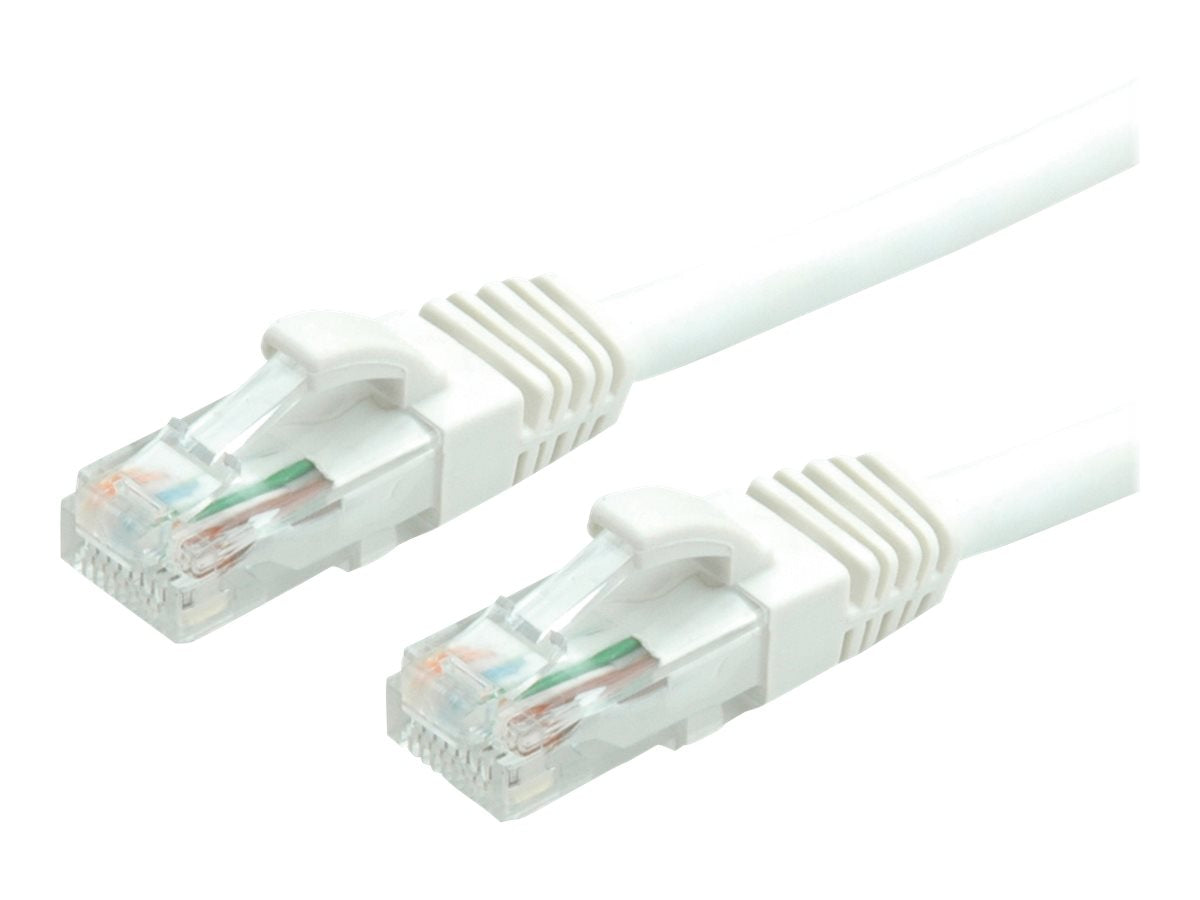 VALUE Patchkabel Kat.6 Class E UTP LSOH weiss 10m Vorderansicht