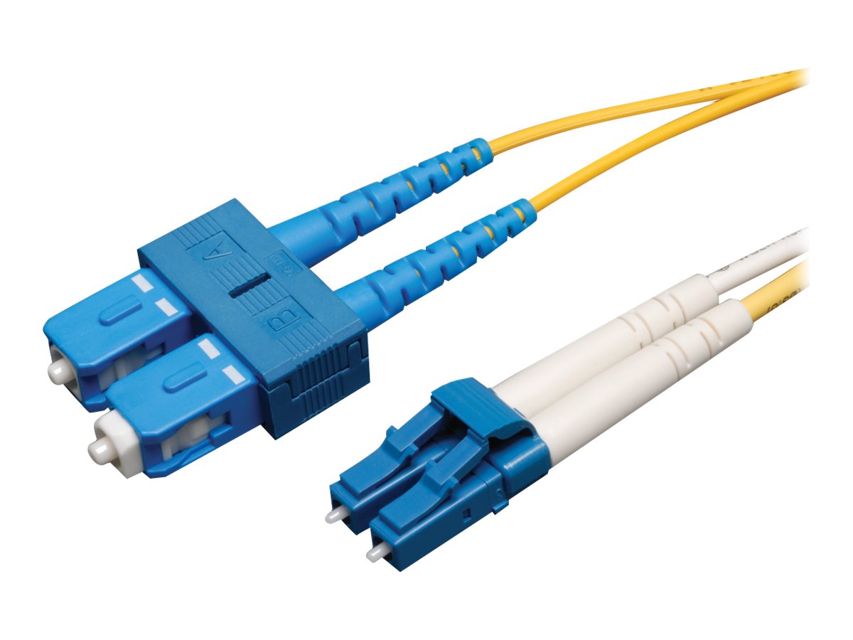EATON TRIPPLITE Duplex Singlemode 9/125 Fiber Patch Cable LC/SC 1M - Vorderansicht
