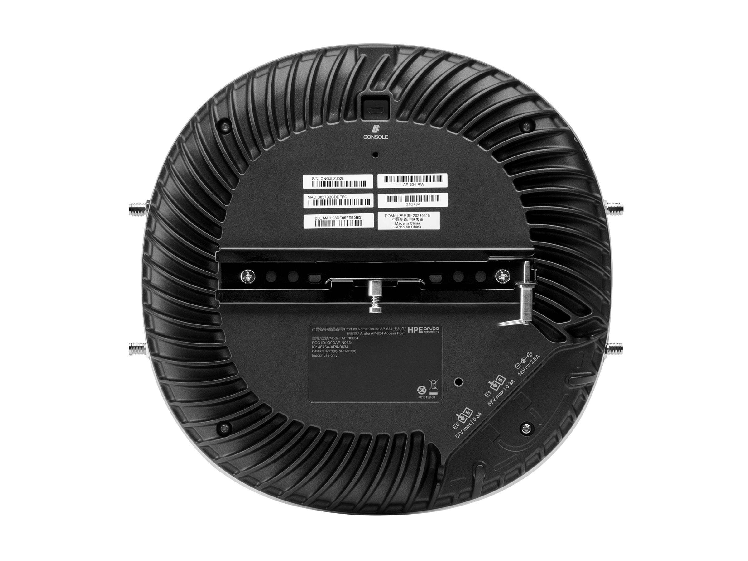 ARUBA AP-634 RW Tri-radio 2x2:2 Wi-Fi 6E Access Point Vorderansicht