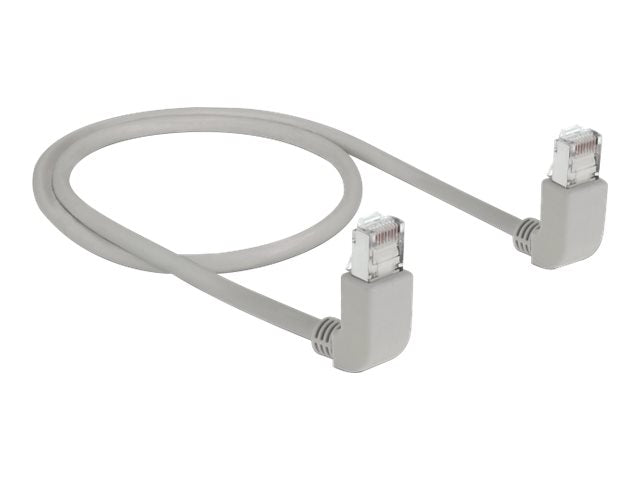 DELOCK Netzwerkkabel RJ45 Cat.6A S/FTP oben/oben gewinkelt 0,5m - Verpackung