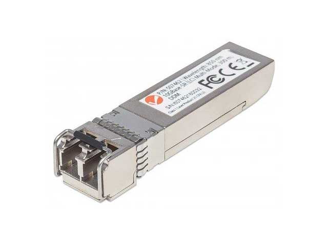 INTELLINET Gigabit SFP+ Mini-GBIC Transceiver 10GBase-SR Vorderansicht