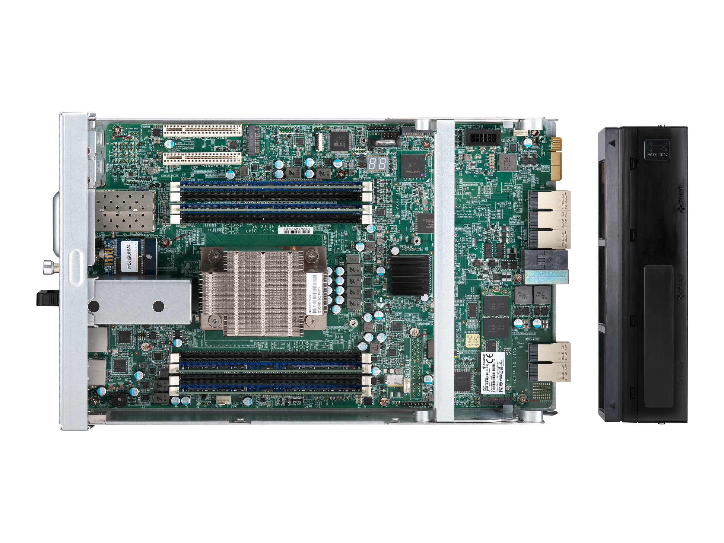 QNAP ES1686dc-2123IT-64G NAS-Server Rückansicht