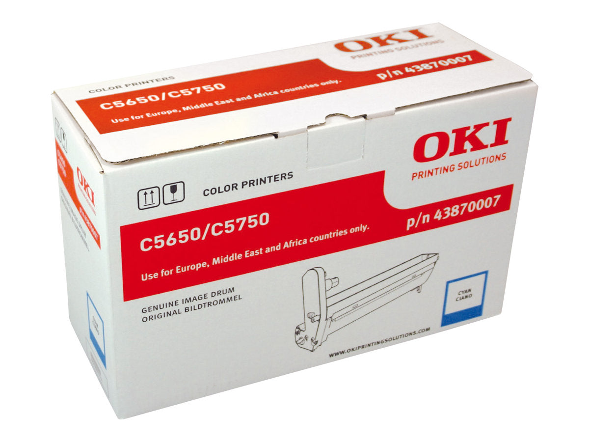 OKI C5650, C5750 Trommel cyan Standardkapazität Vorderansicht