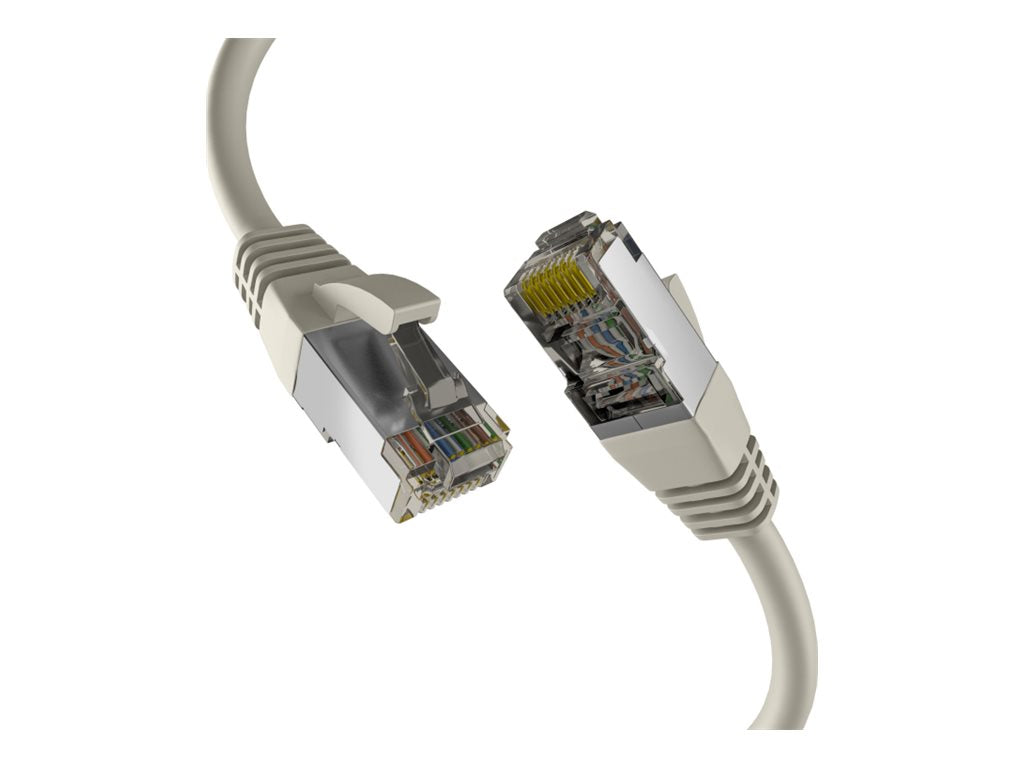EFB Netzwerkkabel CAT8.1 S/FTP PIMF 40GB Ethernet Kupfer 0,25m grau - Vorderansicht