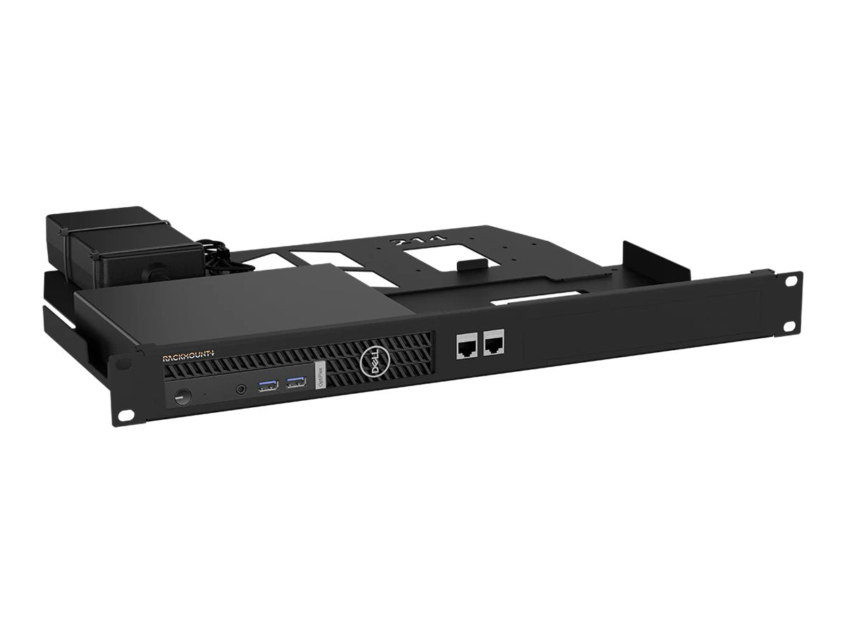 RACKMOUNT Dell Optiplex MFF 12th gen onwards Rackmontagesatz Vorderansicht