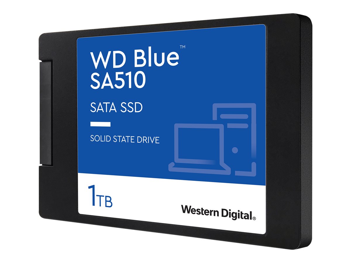WD Blue SA510 M.2 SATA 1TB SSD - Vorderansicht