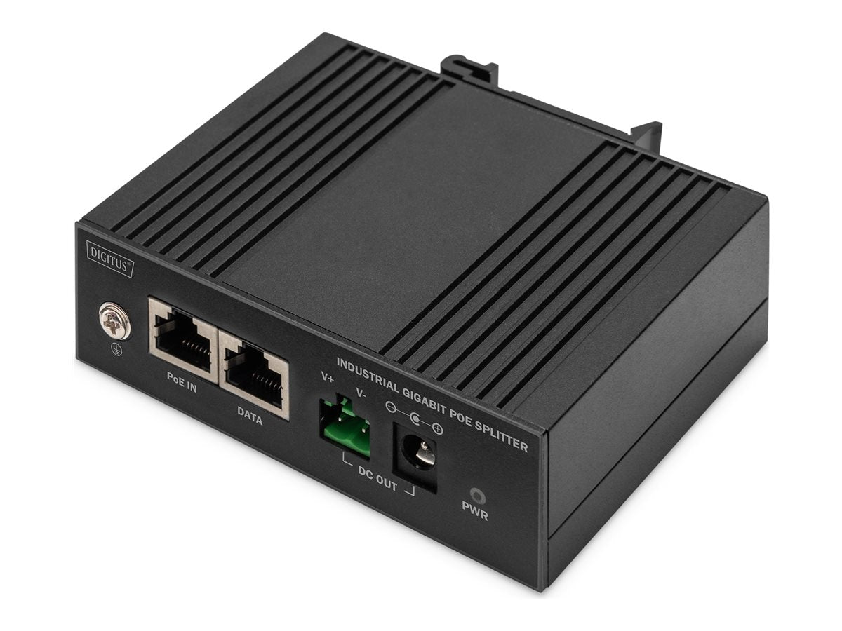DIGITUS Industrial POE Splitter DIN Rail 60W Vorderansicht