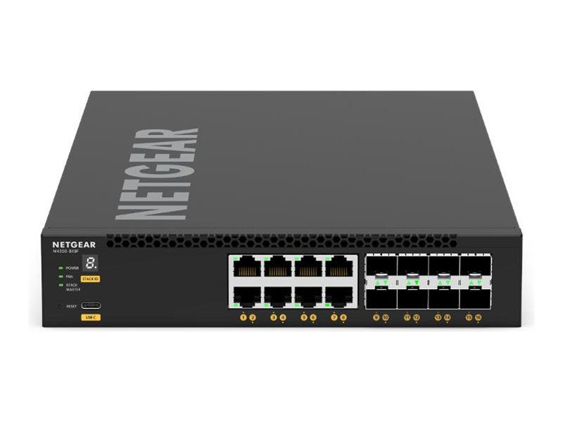 NETGEAR M4350-8X8F Managed Switch Vorderansicht