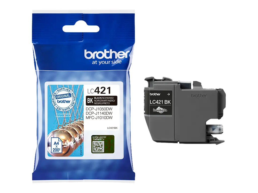 BROTHER LC-421BK Tintenpatrone Seitenansicht