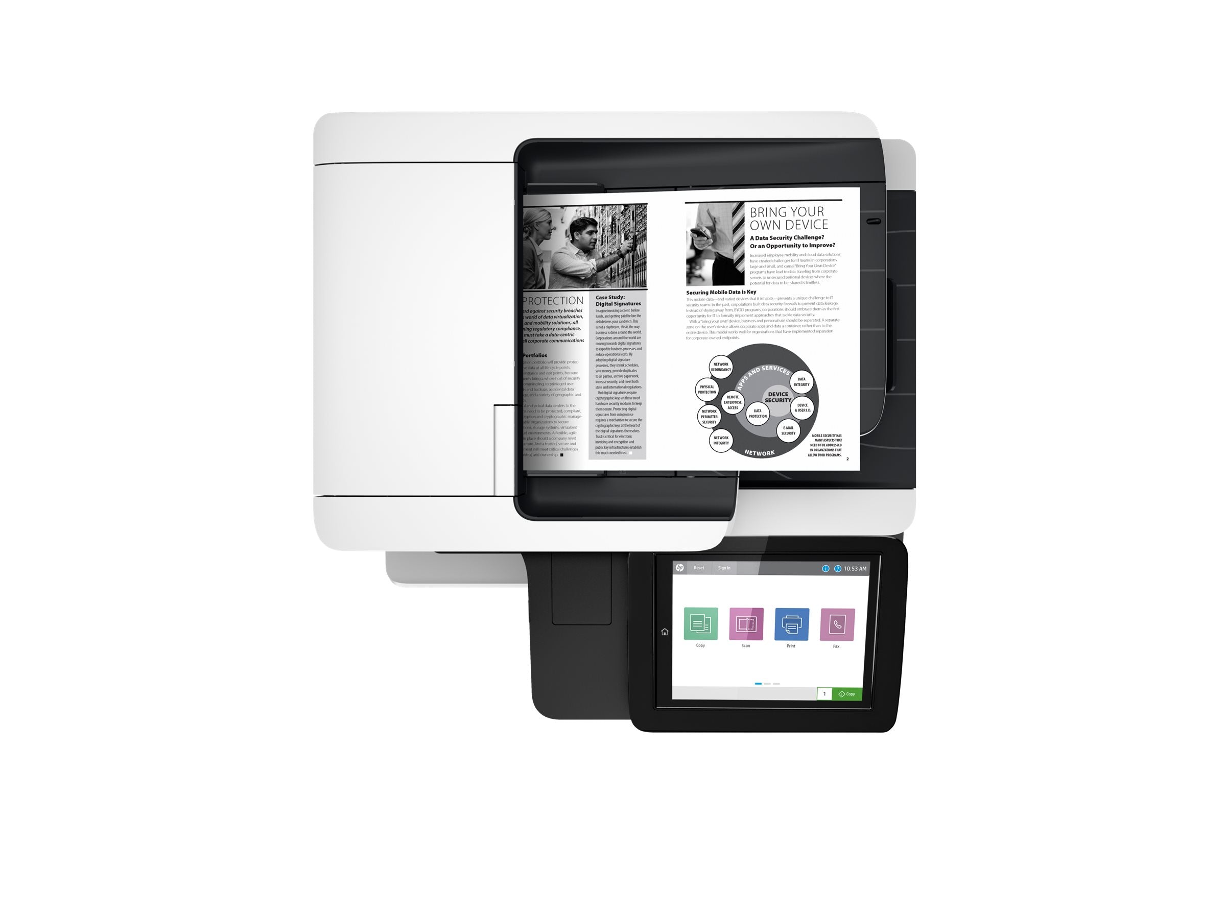 HP LaserJet Enterprise MFP M528dn Vorderansicht