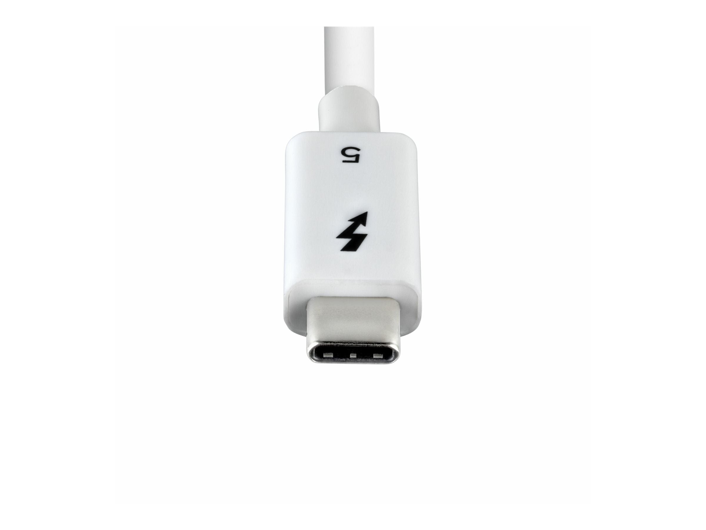 STARTECH.COM 1m Thunderbolt 5 Kabel 80Gbps-120Gbps 240W PD 8K 60Hz Thunderbolt zertifiziert TB5 TB4 USB4 USB-C - Weiss