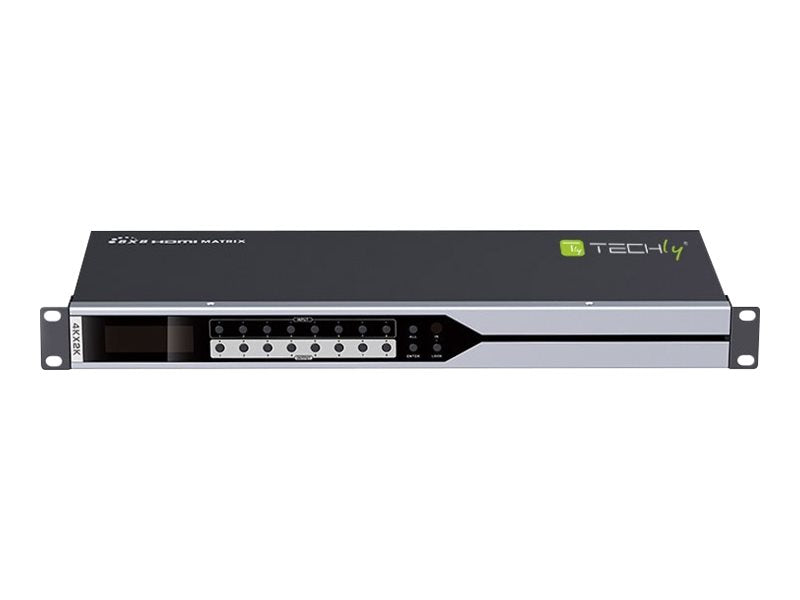 TECHLY HDMI 8X8 Matrix Switch Vorderansicht