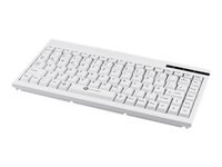 GETT GCQ Cleantype Easy Basic Compact kompakte Tastatur mit Kunststoffgehaeuse 88 Tasten USB Farbe weiss Layout: DE