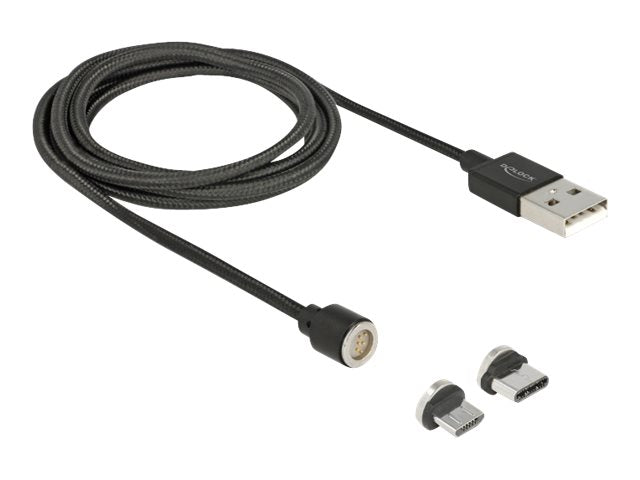 DELOCK Magnetisches USB Daten- und Ladekabelset für Micro USB / USB Type-C Detailansicht